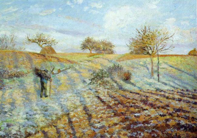 Camille Pissaro Hoarfrost Spain oil painting art